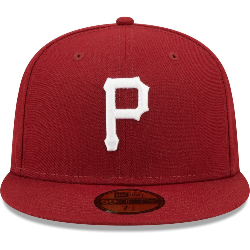 Pittsburgh Pirates New Era White Logo 59FIFTY Fitted Hat - MLB Hats