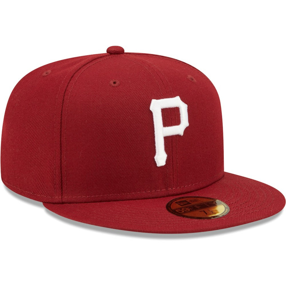 Pittsburgh Pirates New Era White Logo 59FIFTY Fitted Hat - MLB Hats