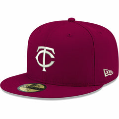 Minnesota Twins New Era White Logo 59FIFTY Fitted Hat - MLB Hats