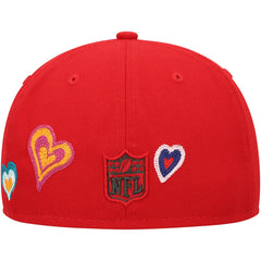 Tampa Bay Buccaneers Chain Stitch Heart 59FIFTY Fitted Hat | NFL US