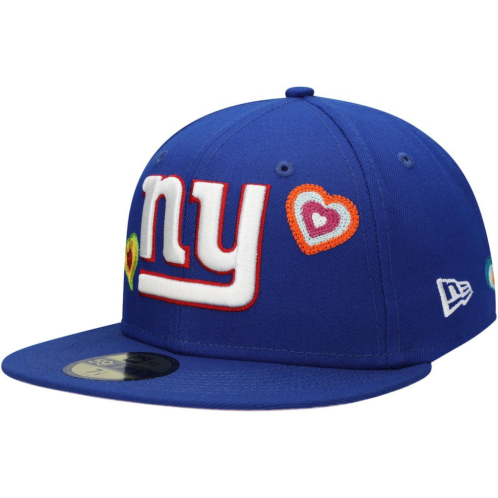 New York Giants Chain Stitch Heart 59FIFTY Fitted Hat | NFL New