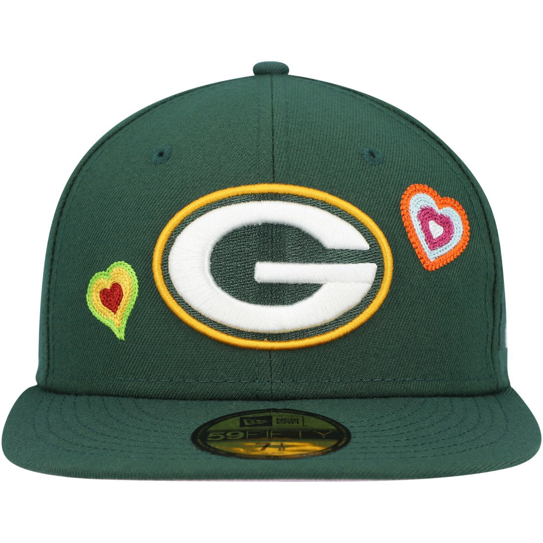 Green Bay Packers Chain Stitch Heart 59FIFTY Fitted Hat | NFL On sale