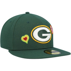 Green Bay Packers Chain Stitch Heart 59FIFTY Fitted Hat | NFL On sale