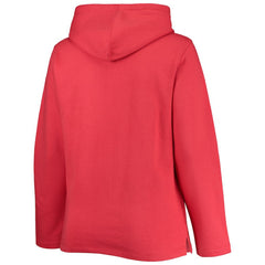 Boston Red Sox Soft as a Grape Women's Plus Size Side Split Pullover Hoodie - MLB Hoodies