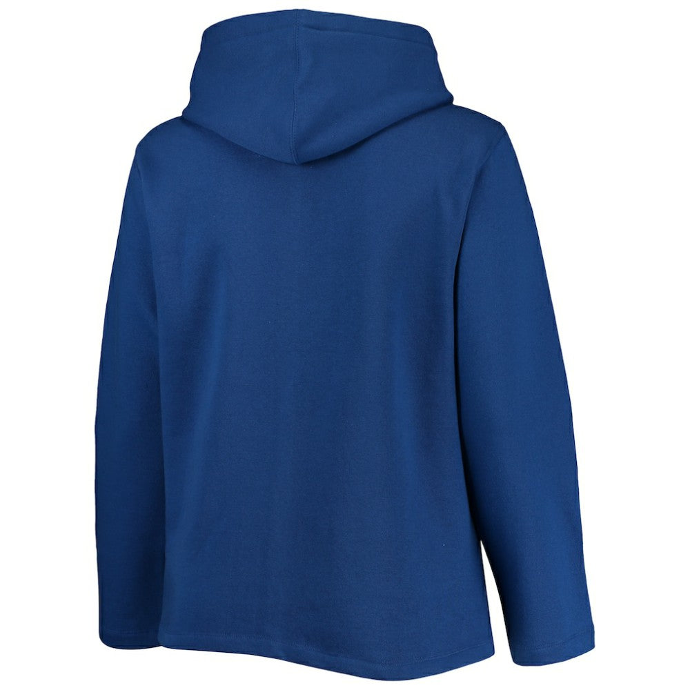 Chicago Cubs Soft as a Grape Women's Plus Size Side Split Pullover Hoodie - MLB Hoodies