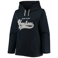 New York Yankees Soft as a Grape Women's Plus Size Side Split Pullover Hoodie - MLB Hoodies
