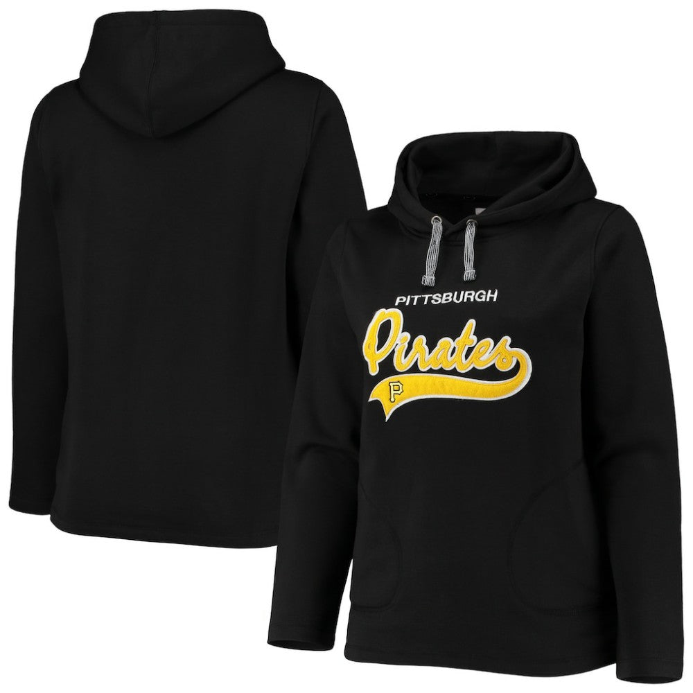 Pittsburgh Pirates Soft as a Grape Women's Plus Size Side Split Pullover Hoodie - MLB Hoodies