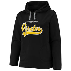 Pittsburgh Pirates Soft as a Grape Women's Plus Size Side Split Pullover Hoodie - MLB Hoodies