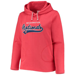 Washington Nationals Soft as a Grape Women's Plus Size Side Split Pullover Hoodie - MLB Hoodies