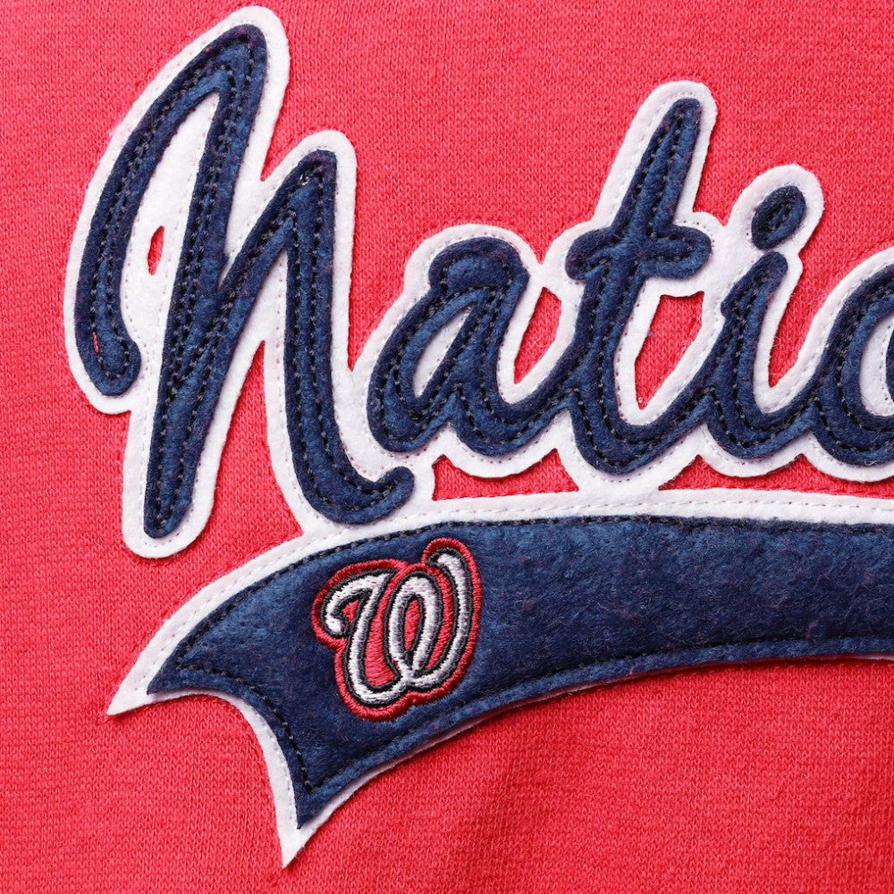 Washington Nationals Soft as a Grape Women's Plus Size Side Split Pullover Hoodie - MLB Hoodies