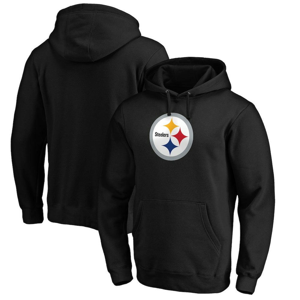 Pittsburgh Steelers Primary Logo Fitted Pullover Hoodie | NFL US