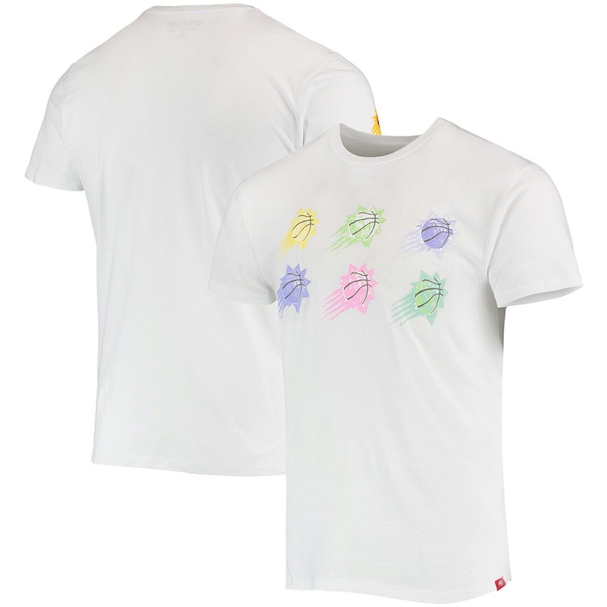 White Phoenix Suns Sportiqe Street Capsule Bingham T-Shirt | NBA