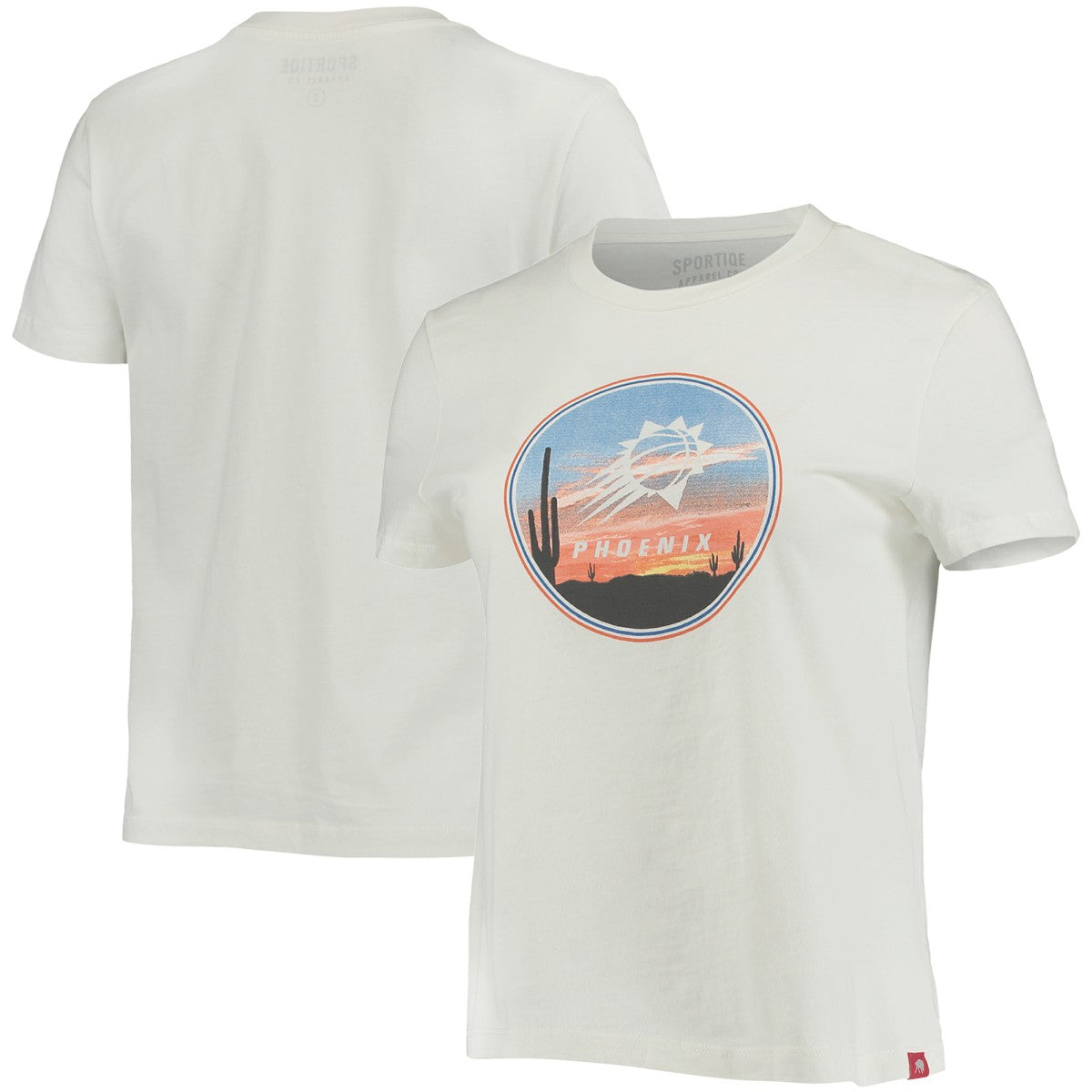 White Phoenix Suns Sportiqe Women's Arcadia T-Shirt | NBA