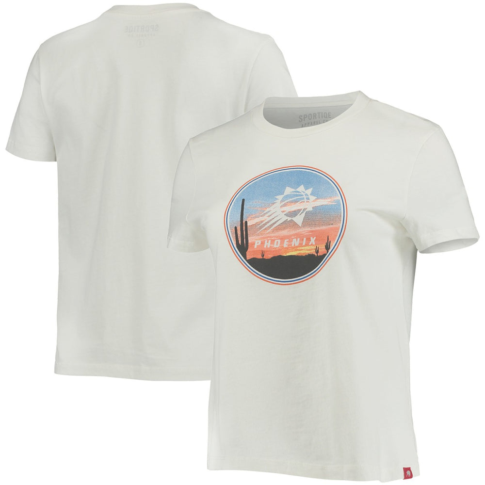White Phoenix Suns Sportiqe Women's Arcadia T-Shirt | NBA