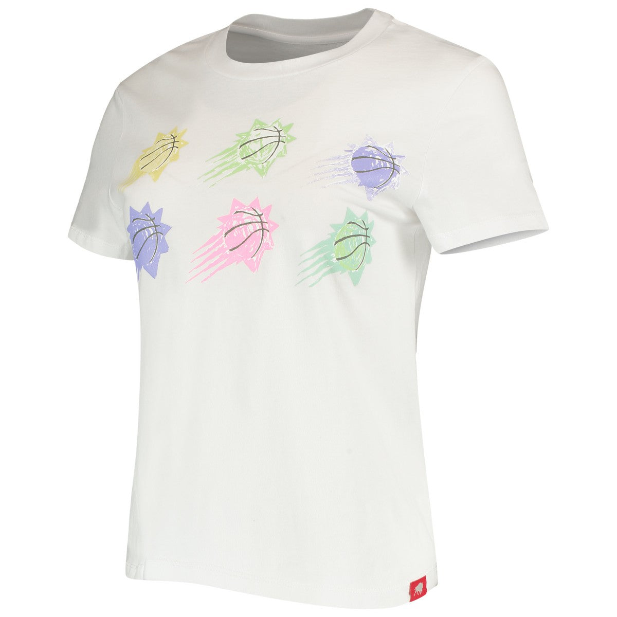 White Phoenix Suns Sportiqe Women's Street Capsule Arcadia T-Shirt | NBA