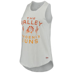 White Phoenix Suns Sportiqe Women's Janie Tri-Blend Tank Top | NBA