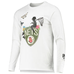 White Brooklyn Nets Sue Tsai Long Sleeve T-Shirt | NBA