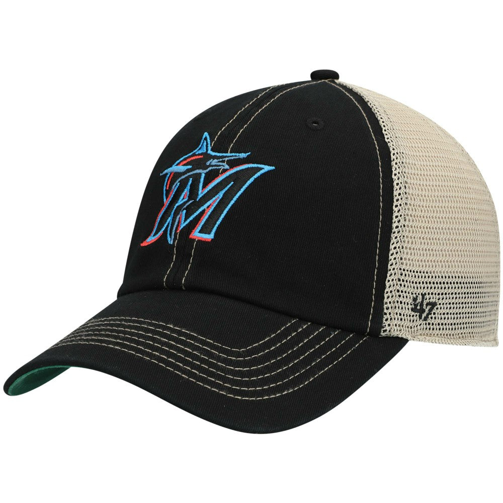 Miami Marlins '47 Trawler Clean Up Trucker Snapback Hat - MLB Hats