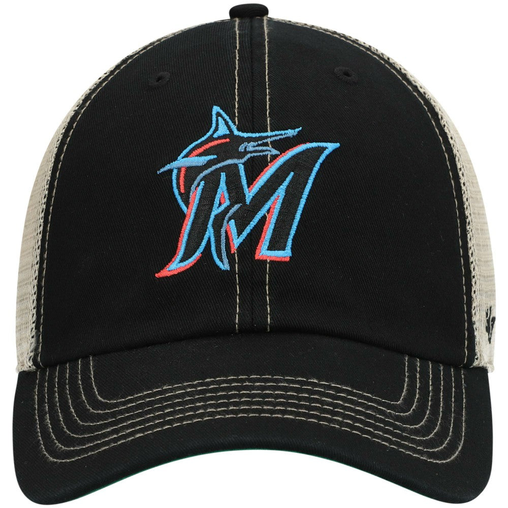 Miami Marlins '47 Trawler Clean Up Trucker Snapback Hat - MLB Hats