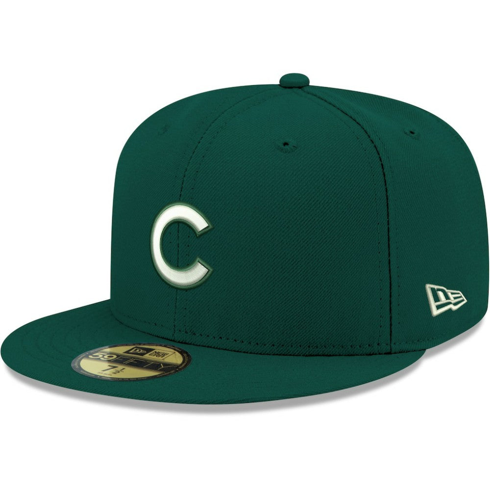 Chicago Cubs New Era White Logo 59FIFTY Fitted Hat - MLB Hats