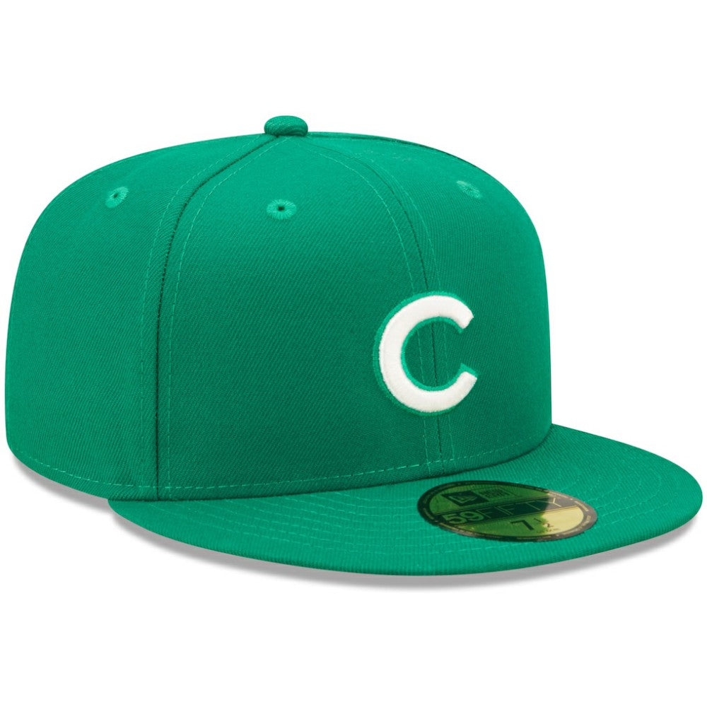 Chicago Cubs New Era White Logo 59FIFTY Fitted Hat - MLB Hats