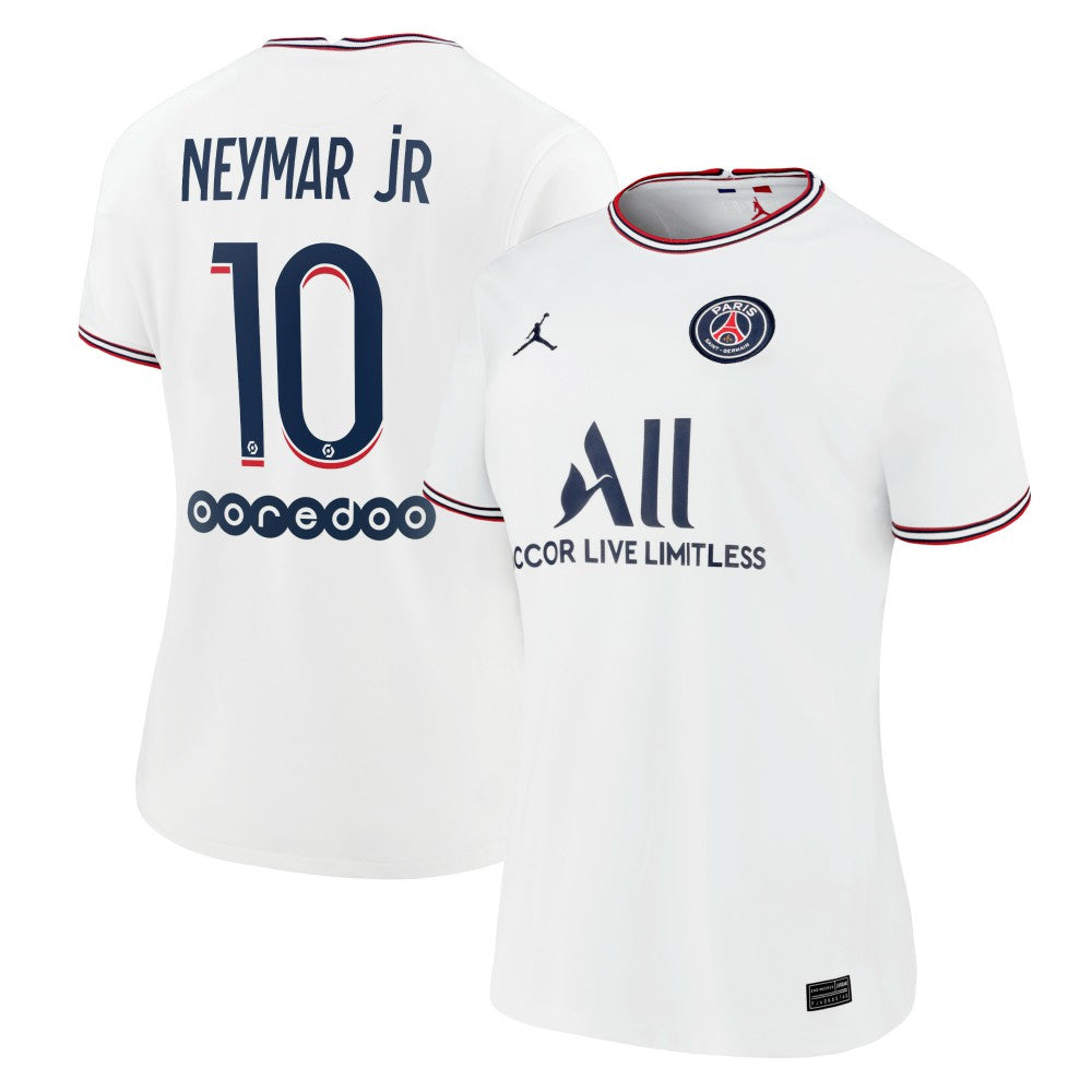 Neymar Jr. Paris Saint-Germain Jordan Brand Women's 2021/22 Fourth Replica Jersey