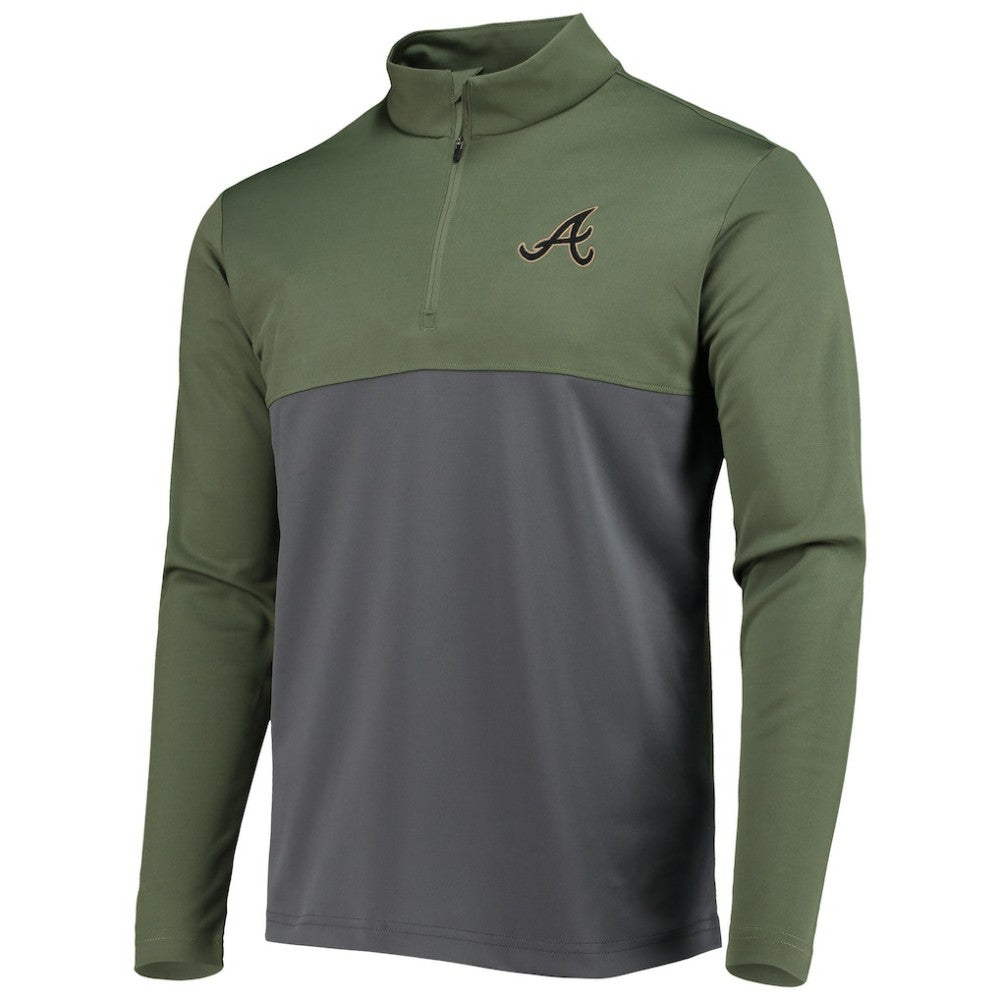 Atlanta Braves Levelwear Delta Pursue Quarter-Zip Jacket - MLB Jackets