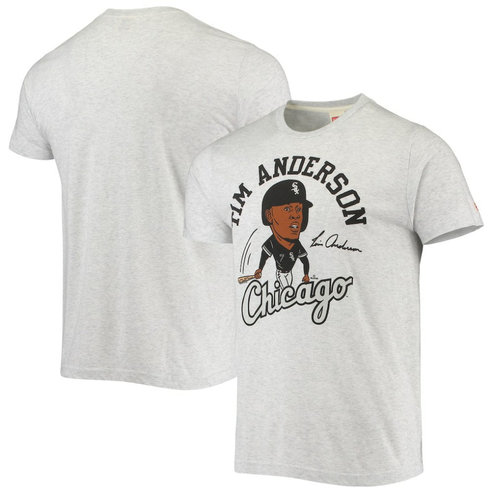 Tim Anderson Chicago White Sox Homage Caricature Tri-Blend T-Shirt - MLB T-shirts