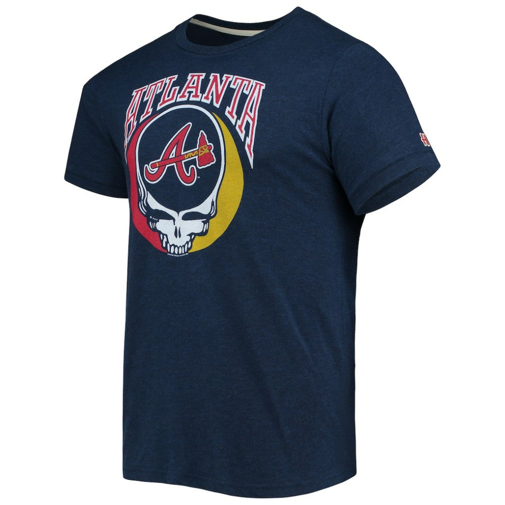 Atlanta Braves Homage Grateful Dead Tri-Blend T-Shirt - MLB T-shirts