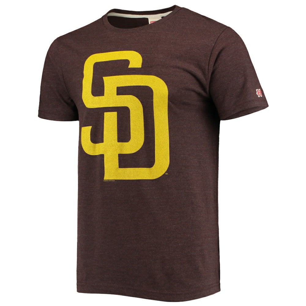 San Diego Padres Homage Hand Drawn Logo Tri-Blend T-Shirt - MLB T-shirts