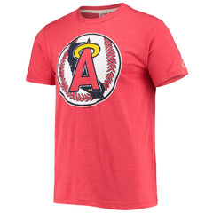 Los Angeles Angels Homage Hand-Drawn Logo Tri-Blend T-Shirt - MLB T-shirts
