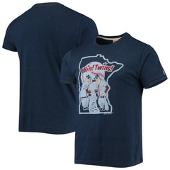 Minnesota Twins Homage Hand-Drawn Logo Tri-Blend T-Shirt - MLB T-shirts