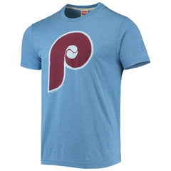 Philadelphia Phillies Homage Hand-Drawn Logo Tri-Blend T-Shirt - MLB T-shirts