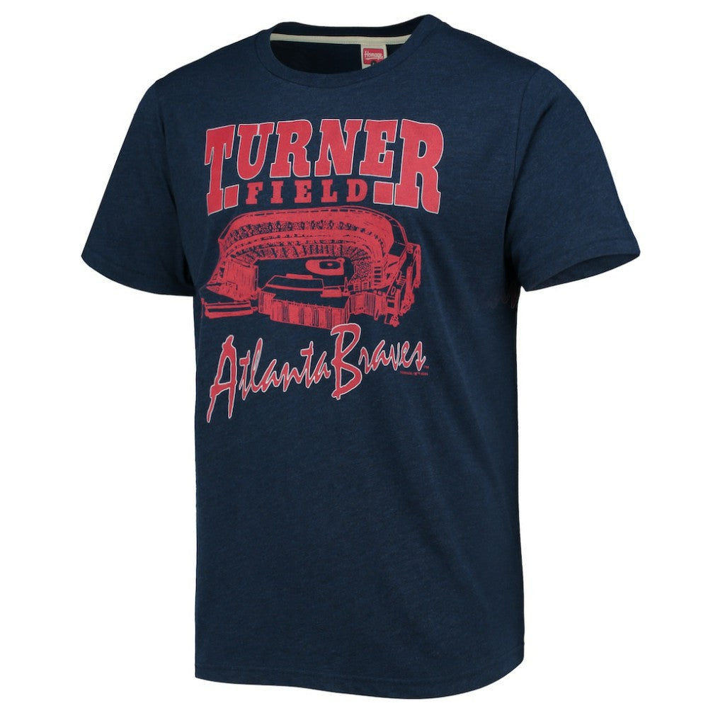 Atlanta Braves Homage Stadium Tri-Blend T-Shirt - MLB T-shirts