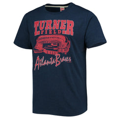 Atlanta Braves Homage Stadium Tri-Blend T-Shirt - MLB T-shirts