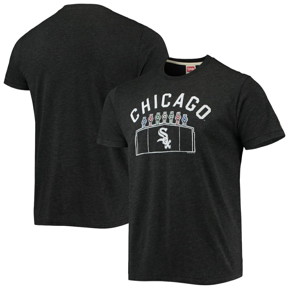Chicago White Sox Homage Team Hyper Local Tri-Blend T-Shirt - MLB T-shirts