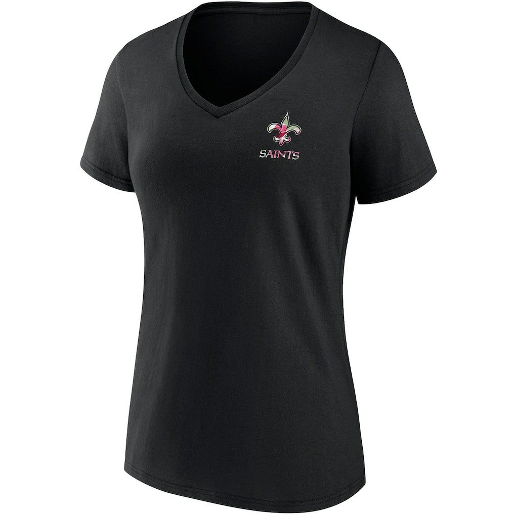 New Orleans Saints Women's Team Mother's Day V-Neck T-Shirt | NFL Discount