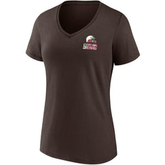 Cleveland Browns Women's Team Mother's Day V-Neck T-Shirt | NFL Discount
