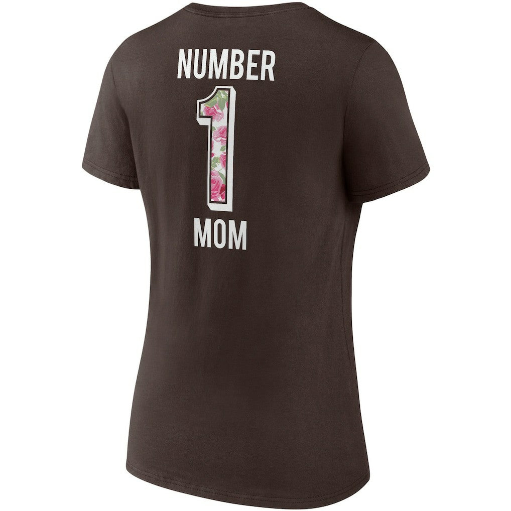 Cleveland Browns Women's Team Mother's Day V-Neck T-Shirt | NFL Discount