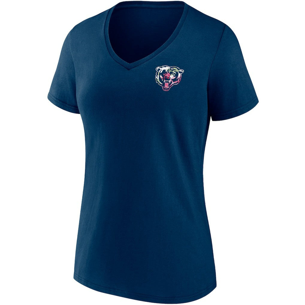 Chicago Bears Women's Team Mother's Day V-Neck T-Shirt | NFL Discount