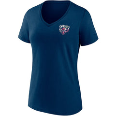 Chicago Bears Women's Team Mother's Day V-Neck T-Shirt | NFL Discount