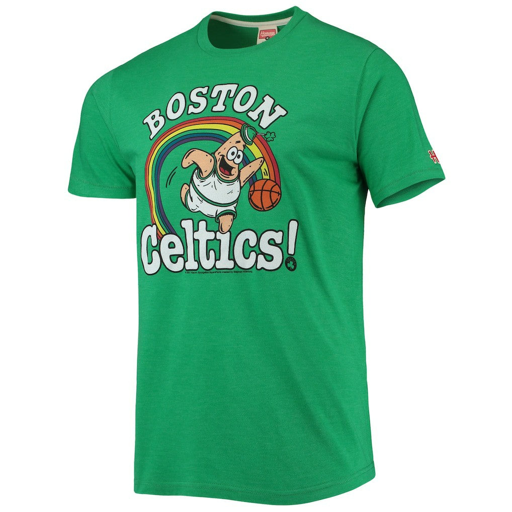 Kelly Green Boston Celtics Homage NBA x Spongebob Collab Tri-Blend T-Shirt | NBA