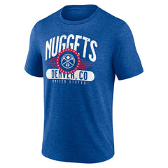 Royal Denver Nuggets Badge of Honor Tri-Blend T-Shirt sale | NBA