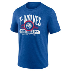 Royal Minnesota Timberwolves Badge of Honor Tri-Blend T-Shirt | NBA