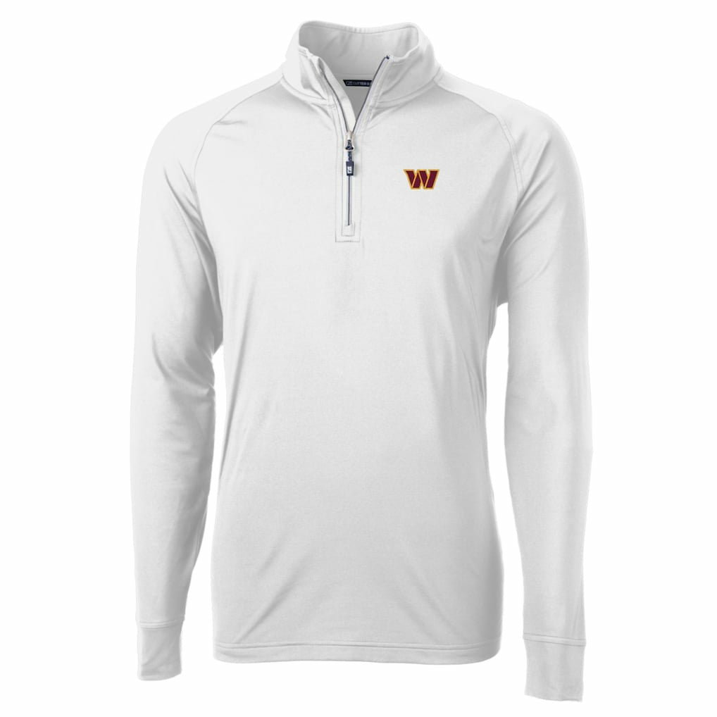 Washington Commanders Cutter & Buck Adapt Eco Stretch Quarter-Zip Pullover Jacket | NFL US