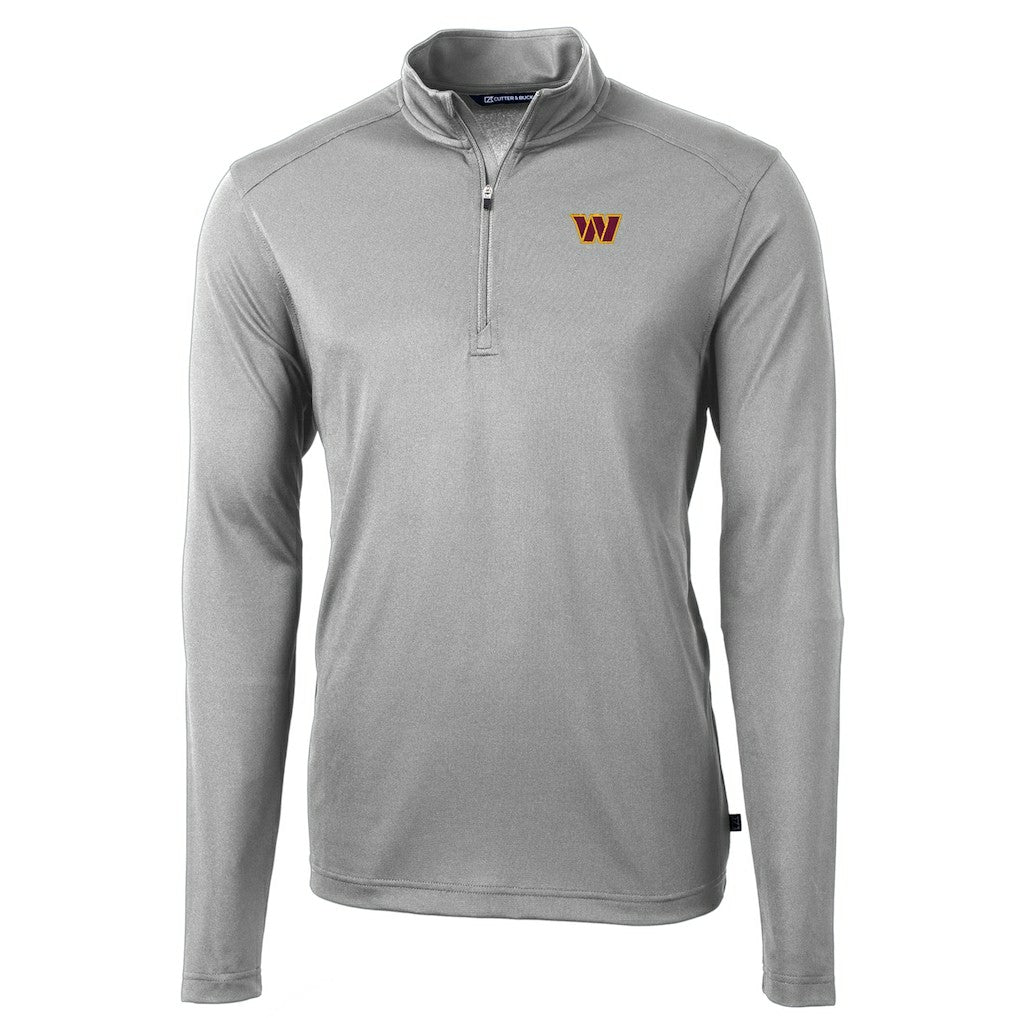 Washington Commanders Cutter & Buck Virtue Eco Pique Half-Zip Pullover Jacket | NFL Online