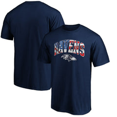 Baltimore Ravens Banner Wave Logo T-Shirt | NFL Outlet