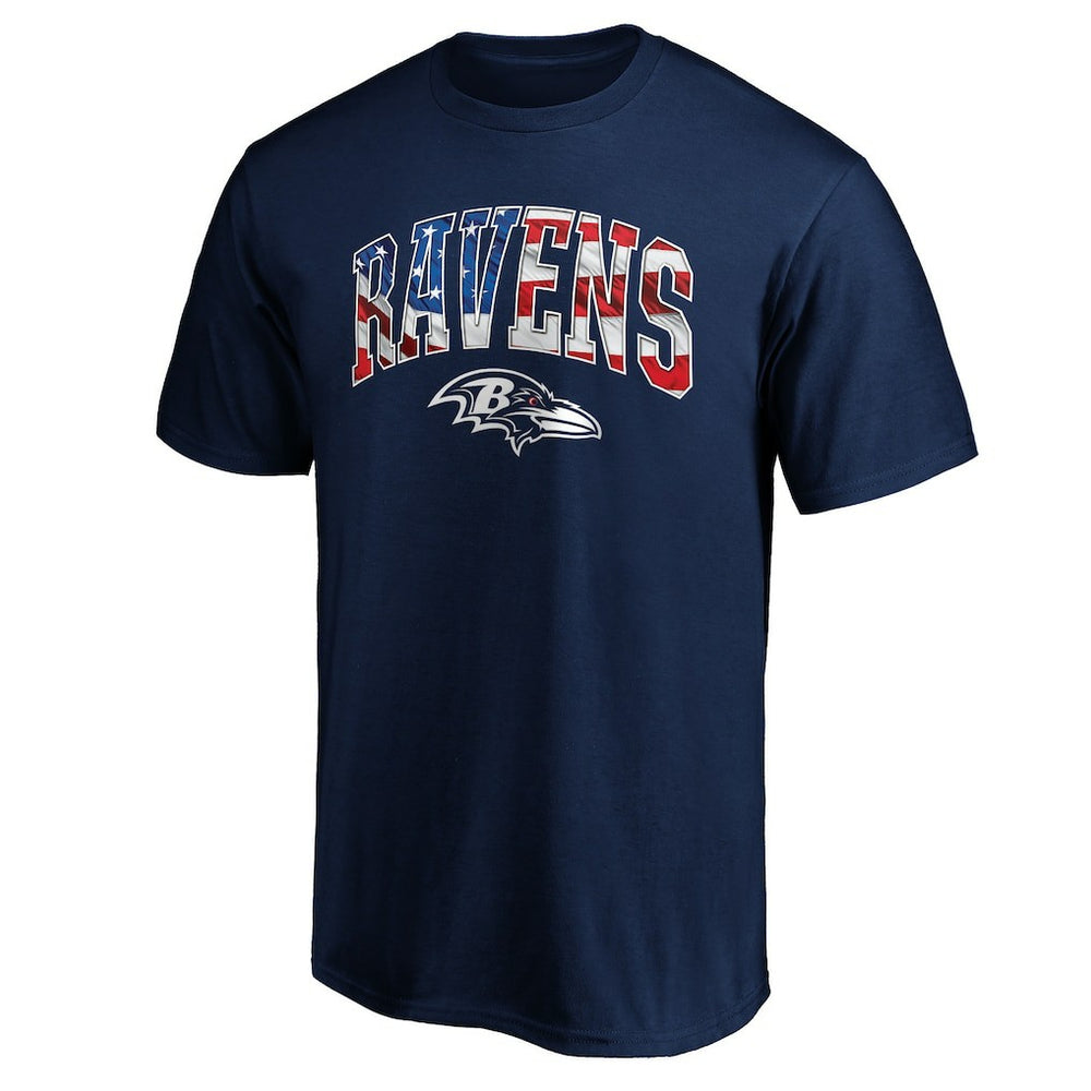 Baltimore Ravens Banner Wave Logo T-Shirt | NFL Outlet