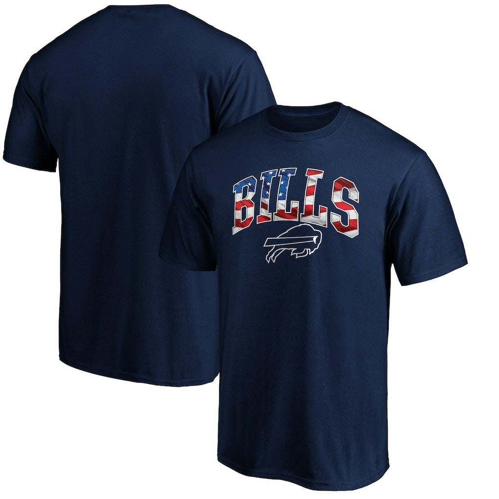 Buffalo Bills Banner Wave Logo T-Shirt | NFL Sale