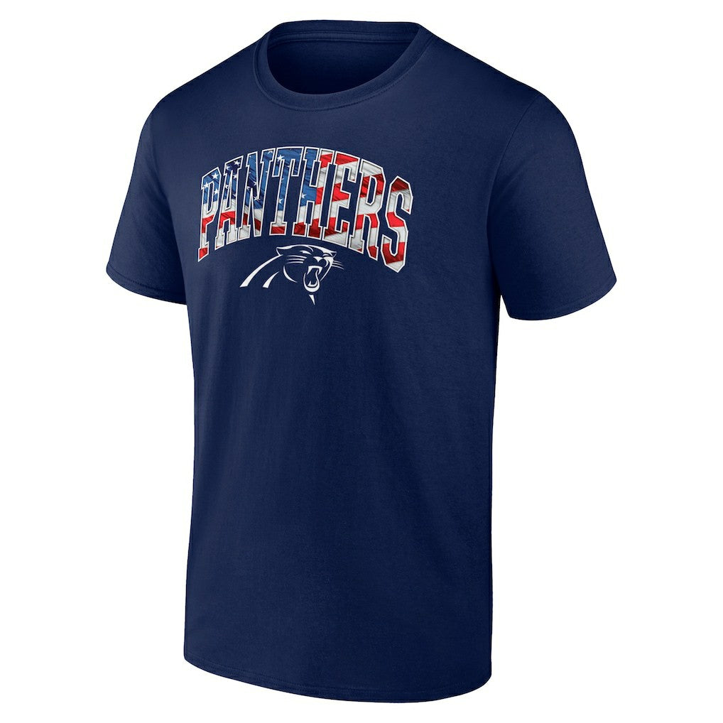 Carolina Panthers Banner Wave Logo T-Shirt | NFL Discount